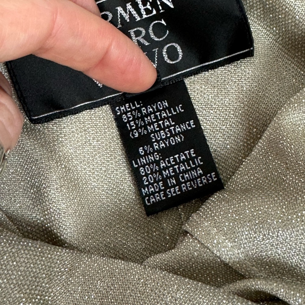 Vintage Gold Beaded Carmen Marc Valvo Mini Dress - Picture 8 of 8